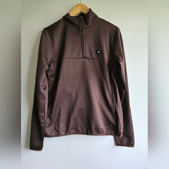 NWT! Rains, Sintra Fleece Half Zip, Frame (Brown), Size Medium, NEW! -$125 - Picture 5 of 11